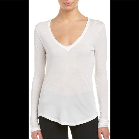 Joe’s Jeans White Mia Tee Top Large NWT New - Picture 2 of 3